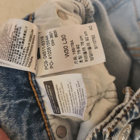 511 Slim Fit Levi’s Flex Men's Jeans 30x30 Distressed Denim Y2k Street wear - Picture 11 of 14